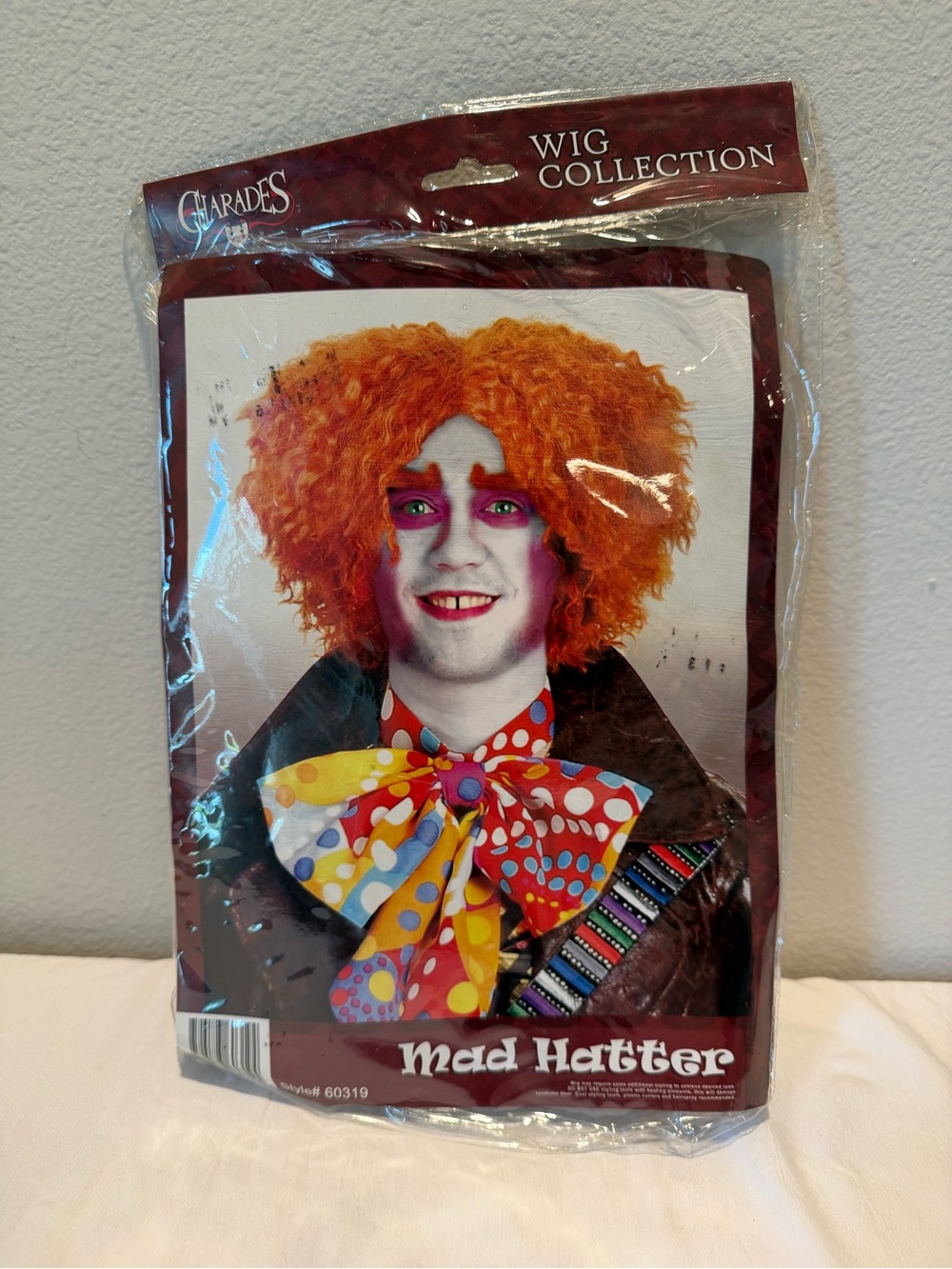 Mad Hatter Orange Curly Kids Costume Wig